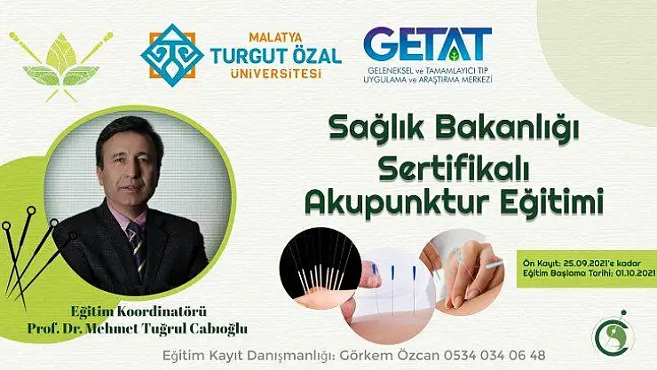 MTÜ'den Sağlık Bakanlığı Sertifikalı Akupunktur Eğitimi
