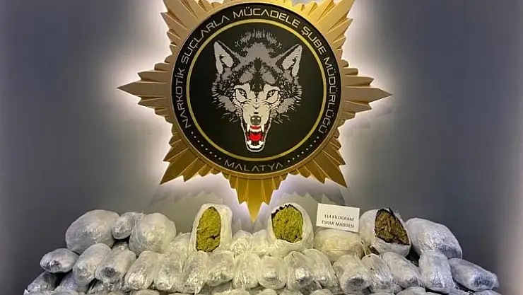 Narkotikten Başarılı Operasyon: 114 Kilo Esrar Ele Geçirildi