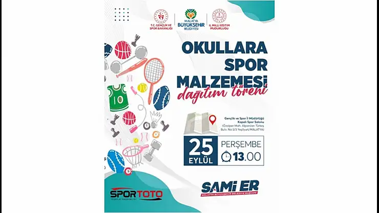 Okullara Spor Malzemesi Desteğiyle Fiziksel ve Sosyal Gelişim Hedefleniyor