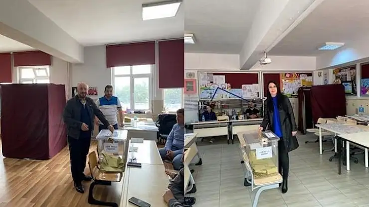 Özbakır Çifti Oylarını Kullandı