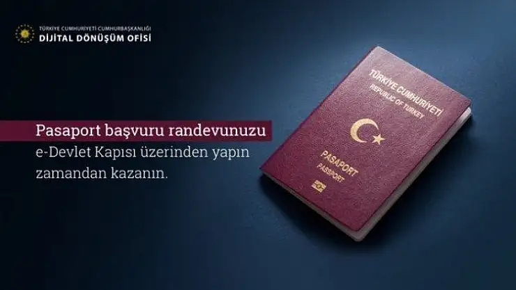Pasaport randevuları e-devlette