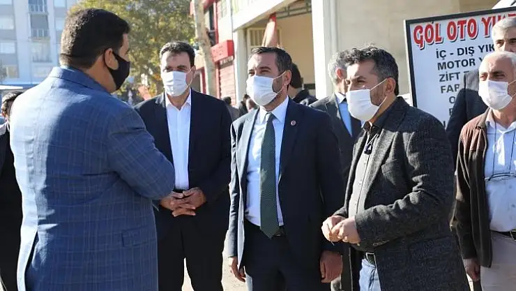 Sanayi Sitesi esnaflarını ziyaret etti