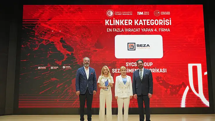 Seza Çimento'ya ihracat şampiyonu ödülü
