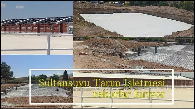 Sultansuyu Tarım İşletmesi rekorlar kırıyor