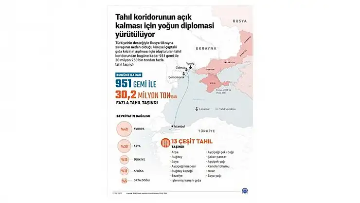 Tahıl koridorunun açık kalması için yoğun diplomasi yürütülüyor
