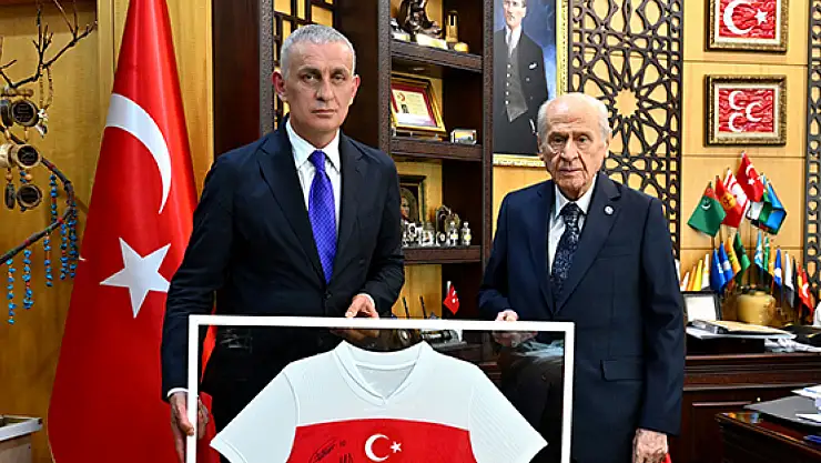 TFF Başkanı Hacıosmanoğlu, MHP Genel Başkanı Bahçeli'yi Ziyaret Etti