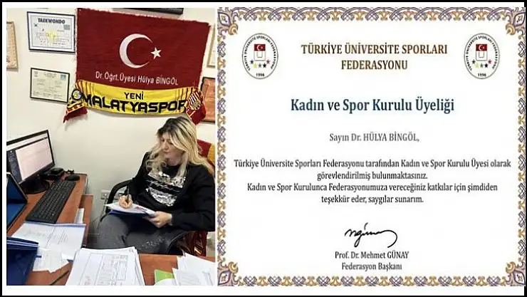 Türkiye Üniversite Sporları Federasyonu Kadın ve Spor Kurulu Üyeliğine seçildi