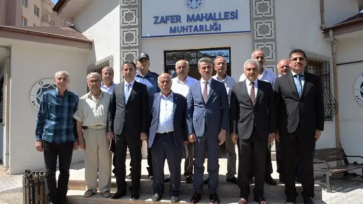 Vali Aydın Baruş Fırat Çöşnük ve Zafer Mahallerini Ziyaret Etti