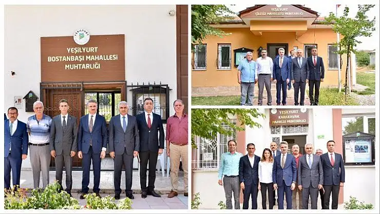 Vali Baruş, Bostanbaşı, Karakavak ve Çilesiz Mahalle Muhtarlarını Ziyaret Etti