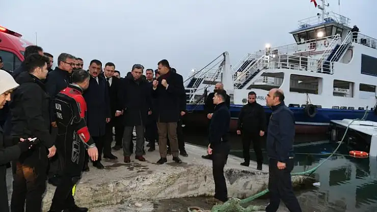 Vali Şahin ve Başkan Gürkan Atabey İskele Hattında İncelemelerde Bulundu