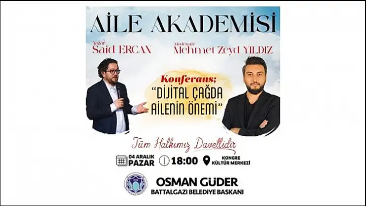 Yazar Ercan, 4 Aralık'ta Battalgazililerle Buluşacak