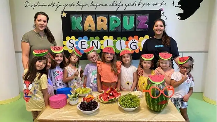 Yazın keyfini okulda çıkardılar