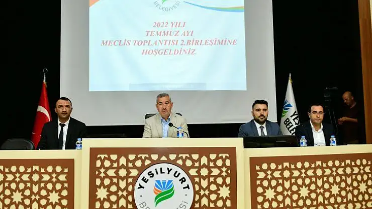 Yeşilyurt Belediye Meclisi Temmuz Ayı Çalışmalarını Tamamladı
