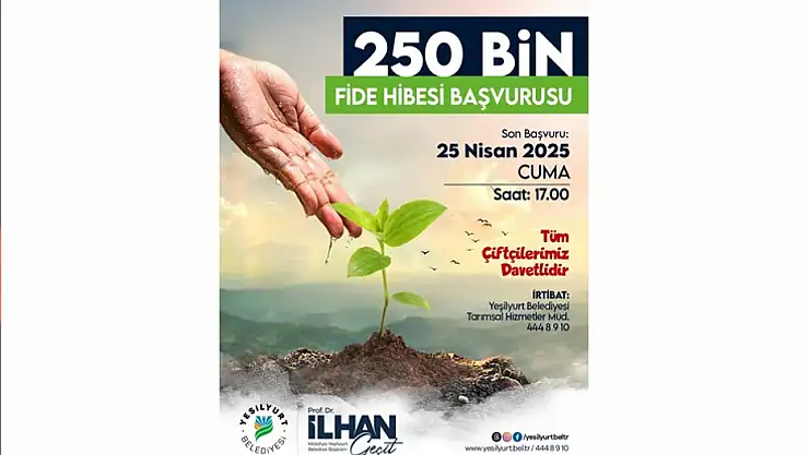 Yeşilyurt Belediyesi, Zirai Dondan Etkilenen Çiftçilere Ücretsiz 250 Bin Adet Sebze Fidesi Dağıtacak