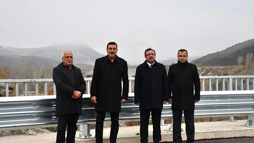AK Parti Malatya Milletvekili Bülent Tüfenkci, Hekimhan–Kuluncak Bağlantı Yolu Köprüsü'nde İncelemelerde Bulundu