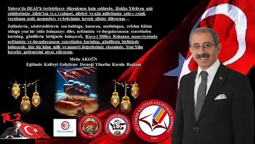 Başkan Akgün: 'Yeni yıl, kültürel kodlarımıza uygun yeni bir başlangıç için fırsattır'