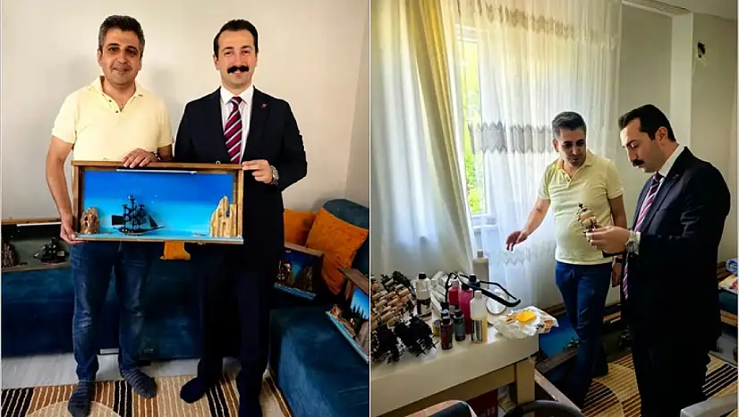 Kocaözü Mahallesi'nde kurulan Minivasyon Atölyesi'ni ziyaret etti.