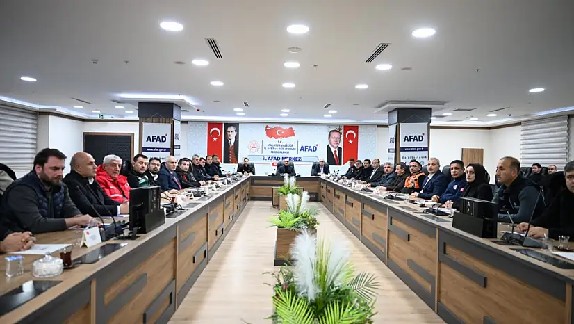 Malatya'da Afetlere Karşı Tam Teyakkuz: Koordinasyon Toplantısı Yapıldı