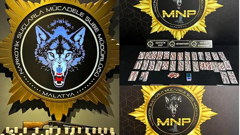 Malatya'da Uyuşturucu ve Silah Operasyonu: 3 Tutuklama