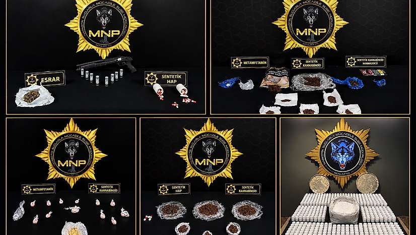 Malatya'da Zehir Tacirlerine Darbe: 10 Şüpheli Tutuklandı