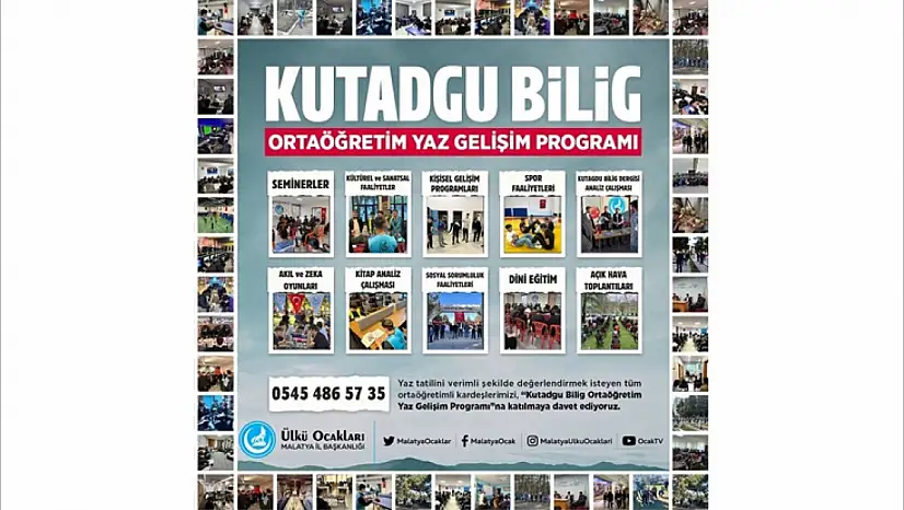 Malatya Ülkü Ocakları, Gençliği Kutadgu Bilig ile Buluşturuyor