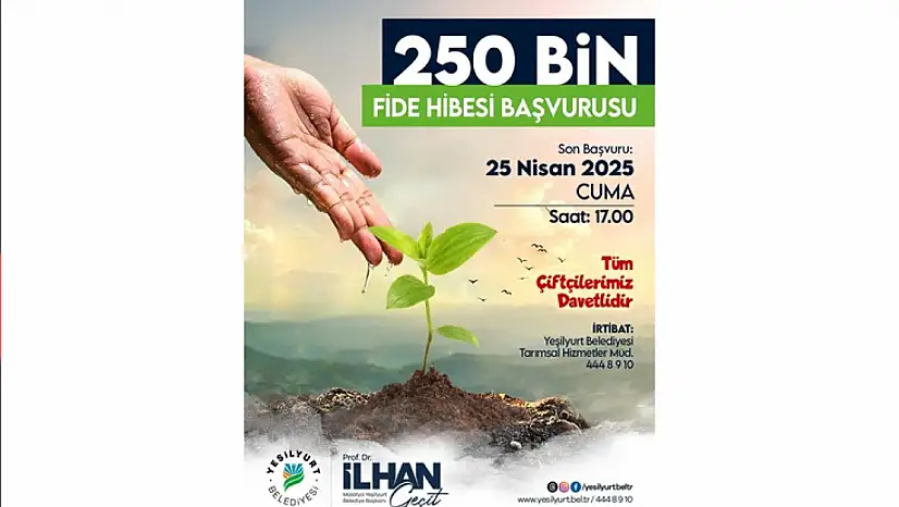 Yeşilyurt Belediyesi, Zirai Dondan Etkilenen Çiftçilere Ücretsiz 250 Bin Adet Sebze Fidesi Dağıtacak