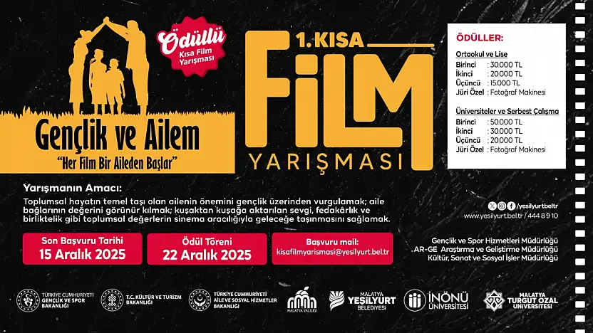 1.Kısa Film Festivali'nde Son Başvuru 15 Aralık!