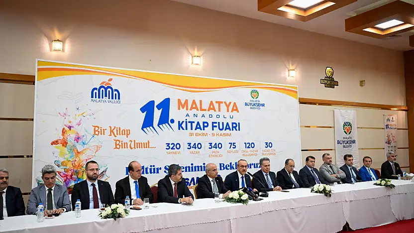 11. Malatya Anadolu Kitap Fuarı 31 Ekim'de Kapılarını Açıyor