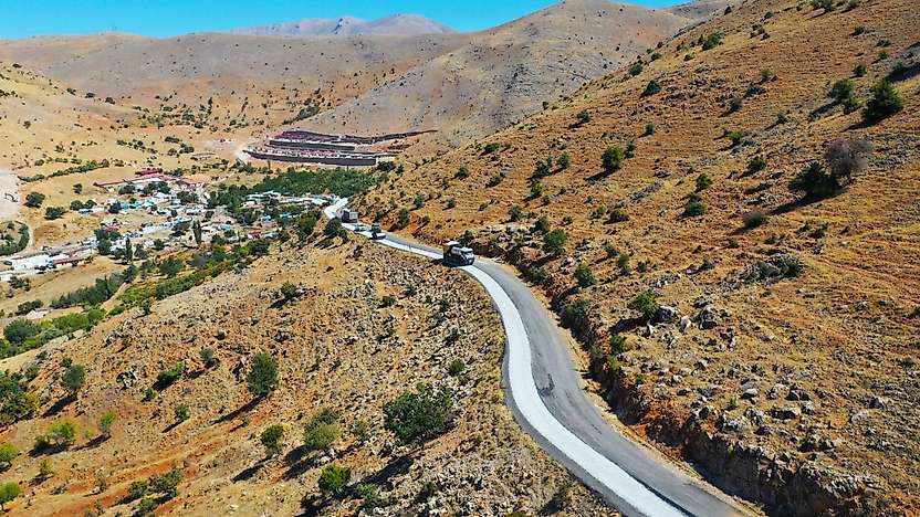 55 Kilometrelik Grup Yolunda Çalışmalar Sürüyor