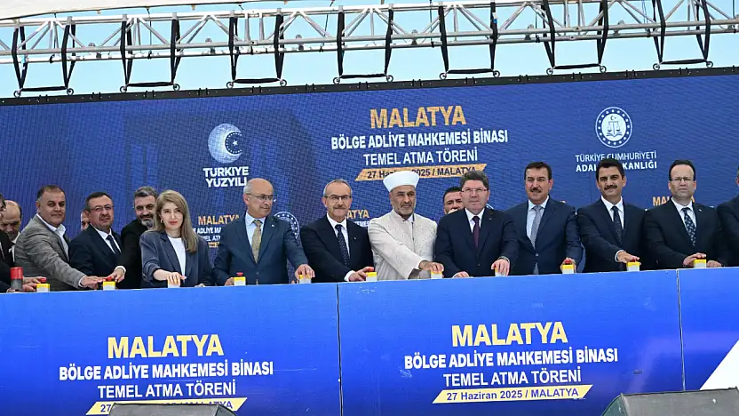 Adalet Bakanı Yılmaz Tunç Malatya Bölge Adliye Mahkemesi Temel Atma Törenine Katıldı