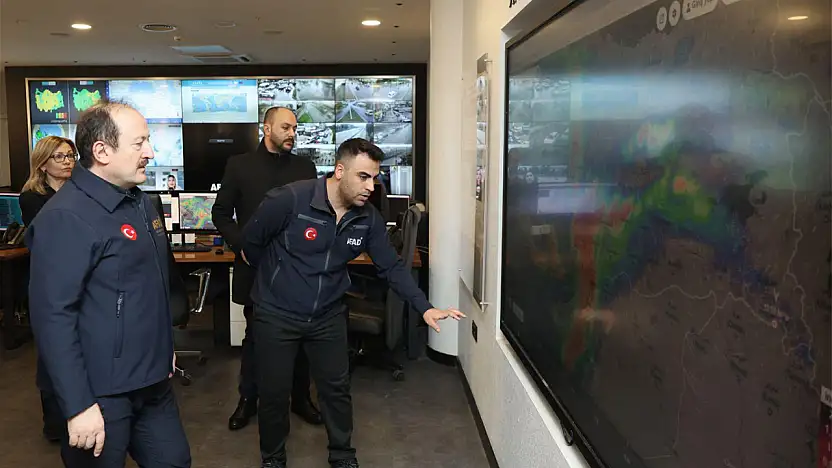 AFAD sarı kodlu uyarı verilen illeri anlık takip ediyor