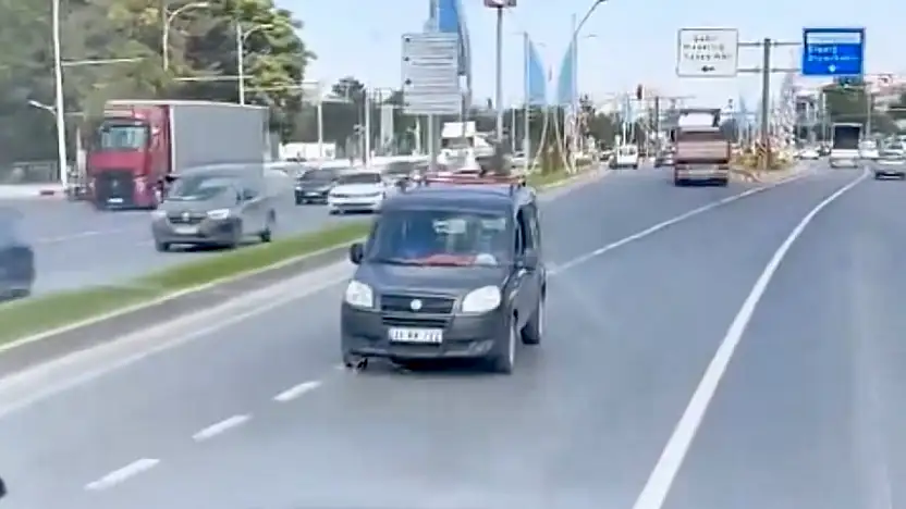 Akıllı Kavşakta Ters Yöne Giren Sürücü Kamerada