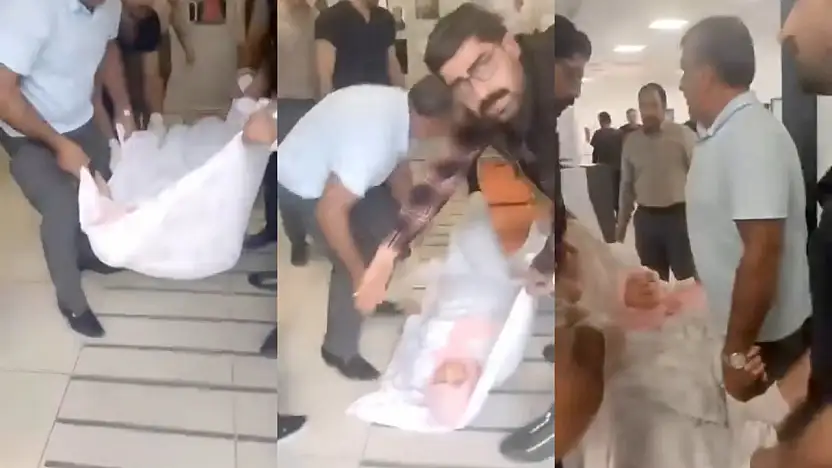 Ambulans Krizi: Bel Fıtığı Rahatsızlığı Olan Eşini Battaniyeye Sarıp Taşıdı