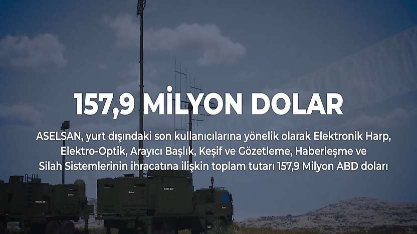 ASELSAN'dan 157,9 milyon dolarlık ihracat sözleşmesi