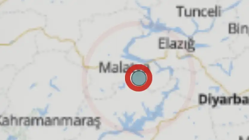 Battalgazi'de 3.9 Büyüklüğünde Deprem
