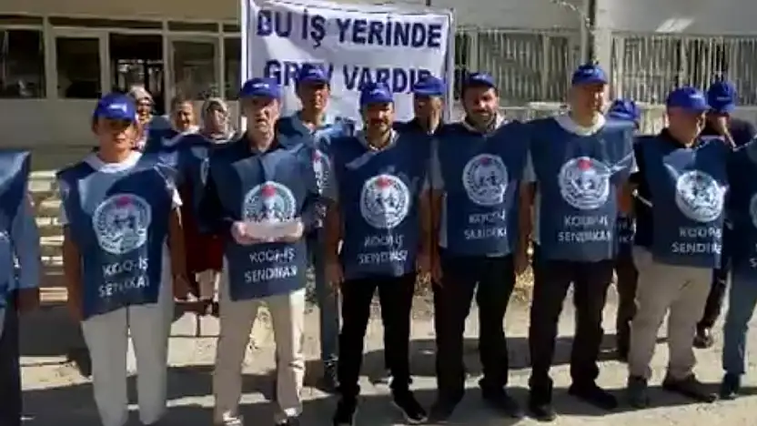 Battalgazi SYDV Çalışanları Greve Gitti