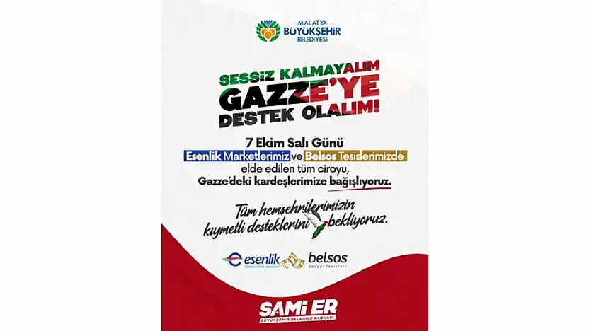 Birlik Günü! Malatya, Gazze İçin El Ele