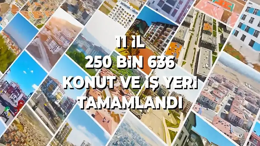 Cumhurbaşkanı Erdoğan: 250 bin konut ve işyeri tamamlandı