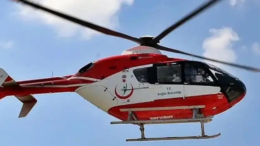 Darende'de Kalp Krizi Geçiren Kadın Ambulans Helikopterle Malatya'ya Sevk Edildi