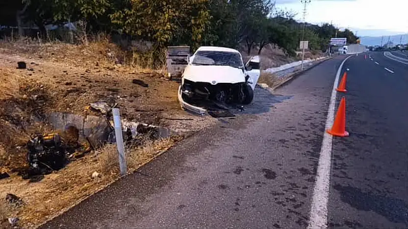 Darende'de Sabah Saatlerinde Trafik Kazası: 1 Yaralı