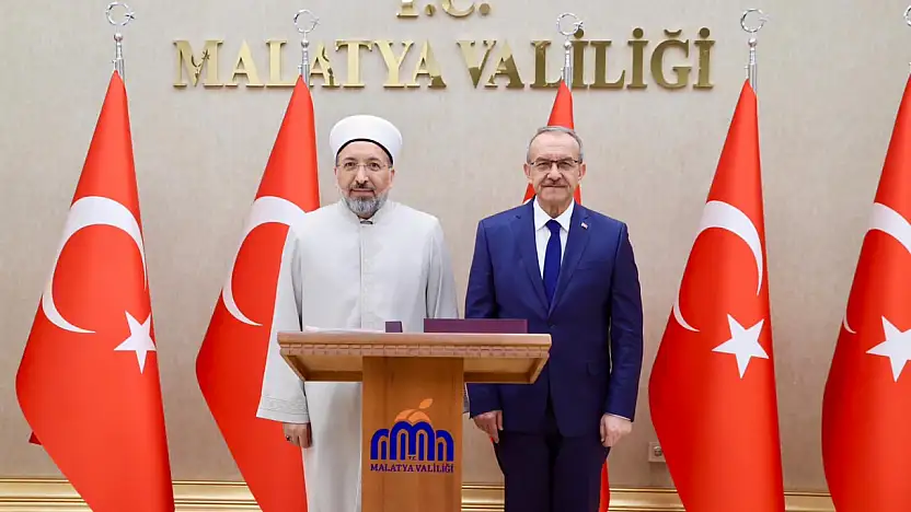 Diyanet İşleri Başkanı Arpaguş Malatya'da: İlk Durak Valilik