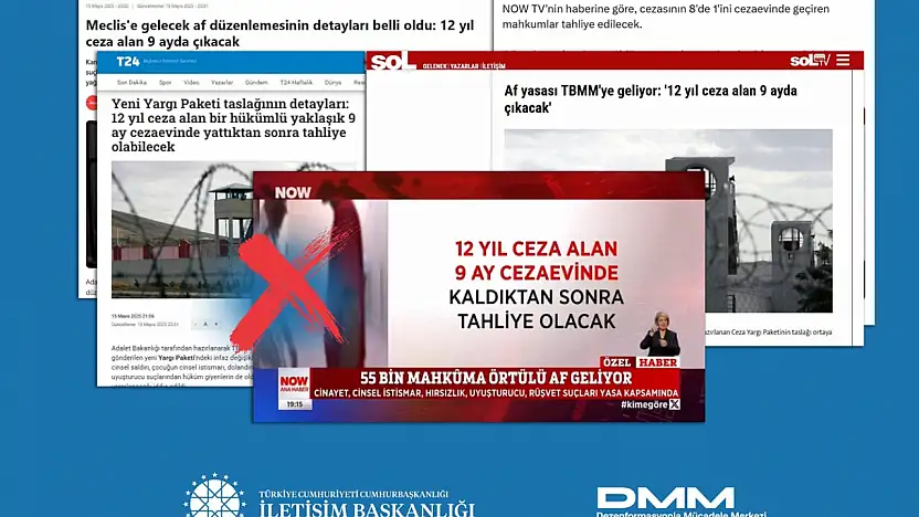 DMM, '12 yıl ceza alan biri 9 ay hapis yatıp çıkacak' iddiası doğru değil