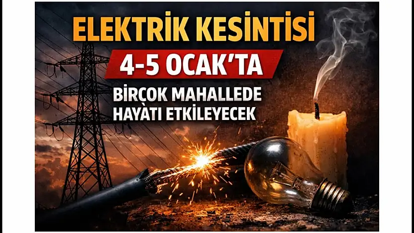 Elektrik Kesintisi 4–5 Ocak'ta Birçok Mahallede Hayatı Etkileyecek