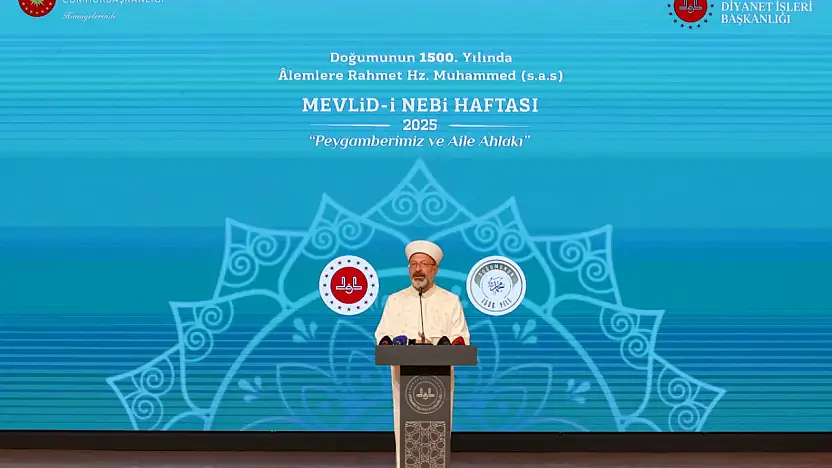 Erbaş: 'Müslümanlar, toplumsal vicdanı Rasulüllah'ın örnekliğinde inşa etmek mecburiyetindedirler'