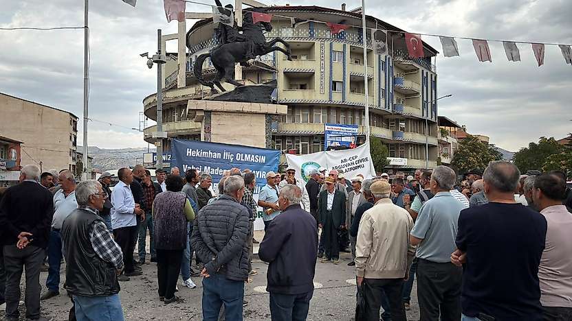 Hekimhan'da Maden Tepkisi