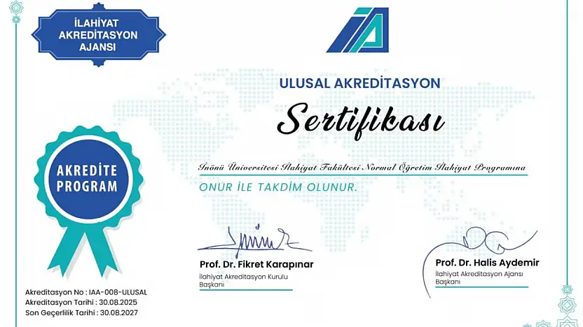 İlahiyat Fakültesinin Akreditasyon Başarısı