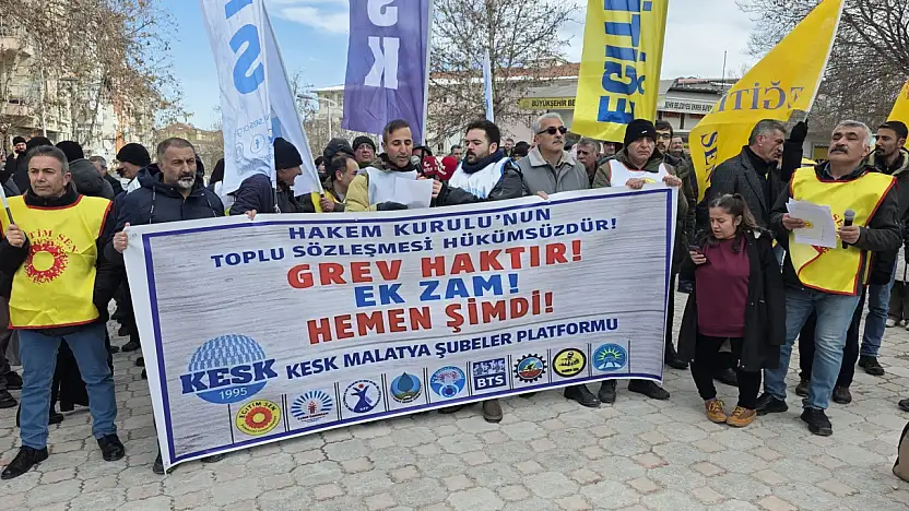 KESK'ten Malatya'da İş Bırakma Eylemi: 'Geçinemiyoruz'