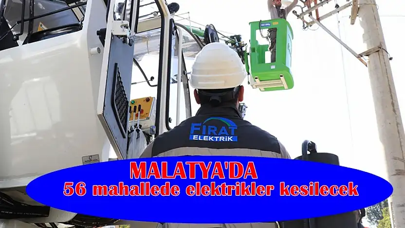 Malatya'da Bugün Geniş Kapsamlı Elektrik Kesintisi