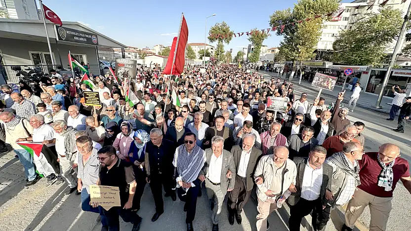 Malatya'da Filistin'e Destek Eylemi: Binler Tek Yürek Oldu