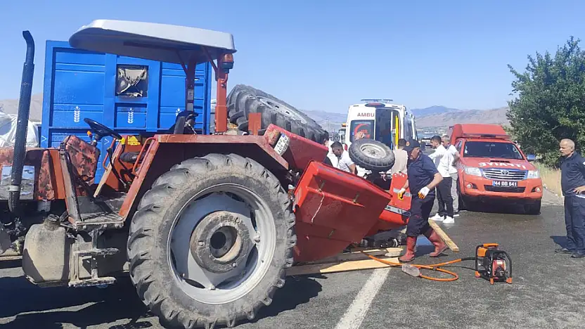 Malatya'da kamyon ile traktör çarpıştı: 1 ölü